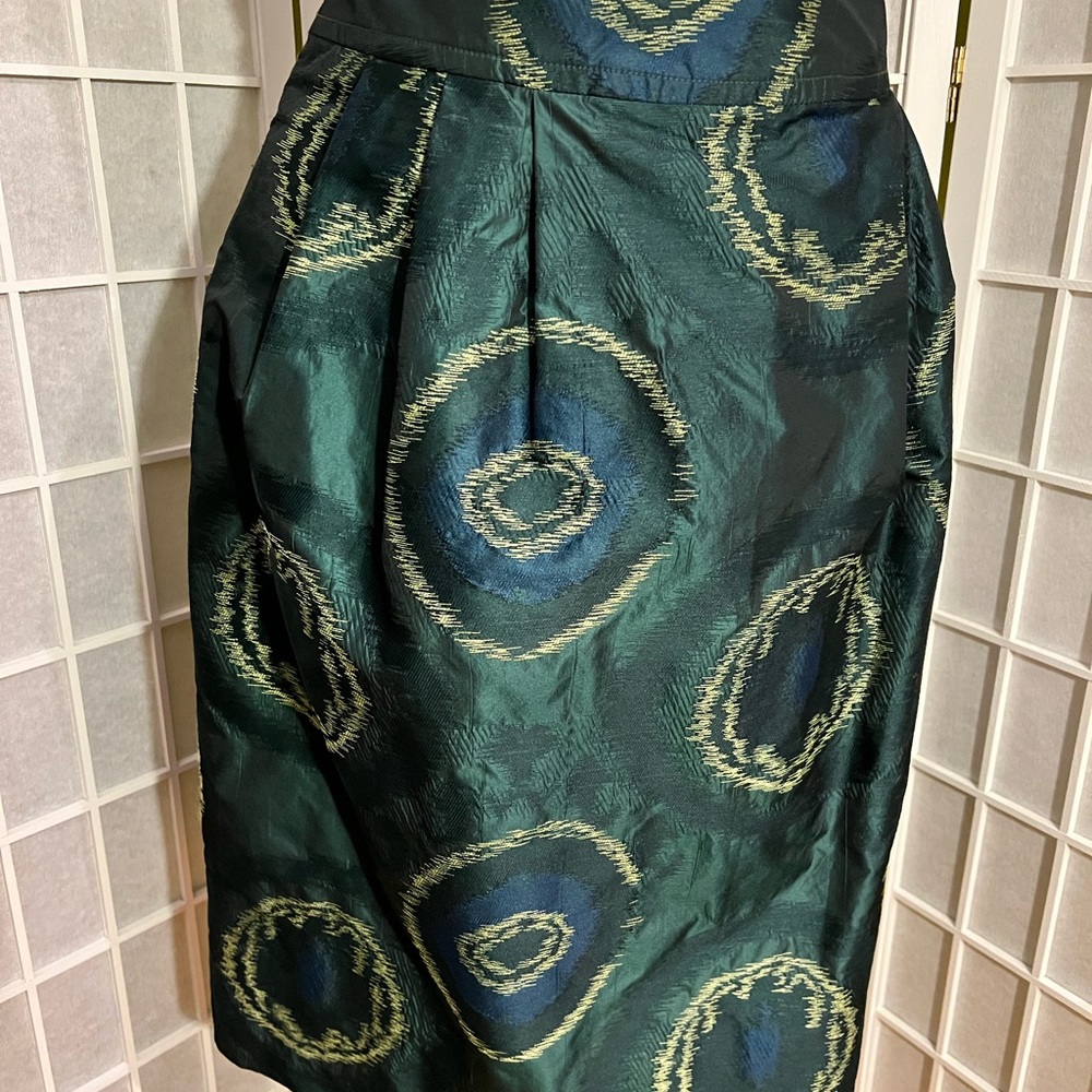 Sherry Cassini Taffeta Occasion Skirt, Midi, with full skirt